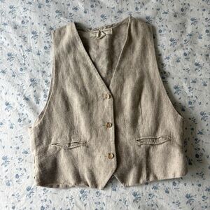 Abercrombie Linen-Blend Vest